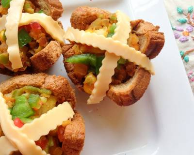 Baked Mini Bread Cups Recipe