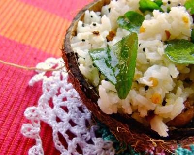 Thengai Saadam (Spiced Coconut Rice) Recipe