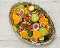 Kabuli Chana Salad Recipe With A Tangy Orange Dressing 