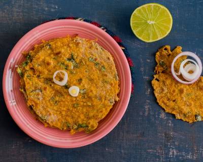 Kaddu Palak Roti Recipe (Pumpkin Spinach Flat Bread)