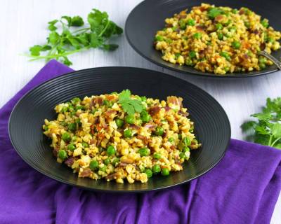 गोभी मटर की भुर्जी रेसिपी - Cauliflower Matar Bhurji (Recipe In Hindi)