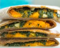 Mexican Style Pumpkin and Spinach Quesadillas Recipe