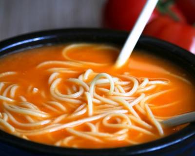 Tomato Millet Noodle Soup recipe