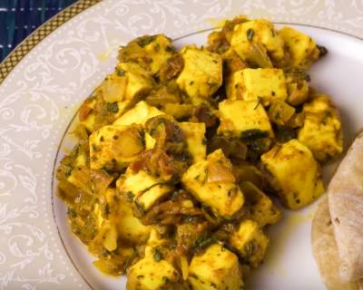 कसूरी मेथी पनीर की सब्ज़ी रेसिपी - Kasuri Methi Paneer Sabzi (Recipe In Hindi)