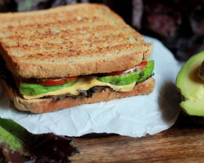 Avocado Tomato Grilled Cheese Sandwich Recipe