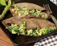Buckwheat Crepes Stuffed With Spinach And Eggs Recipe