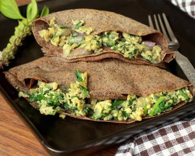 Buckwheat Crepes Stuffed With Spinach And Eggs Recipe