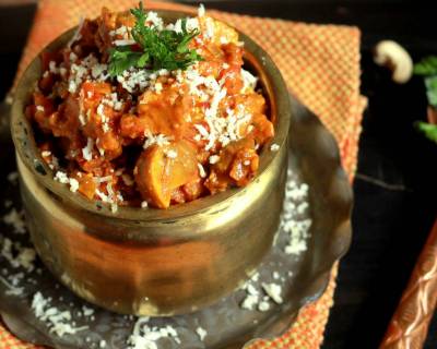 Dhingri Dolma Recipe -Awadhi Style Mushroom Paneer Masala