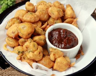 Gilka Bhajji Recipe-Silk Squash Fritters