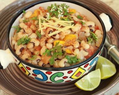 Lemon And Ginger Spicy Black Eyed Beans Recipe