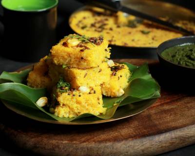 Makai Dhokla Recipe - Savoury Steamed Corn Cake