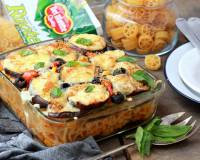 Ruote Pasta & Eggplant Gratin Recipe