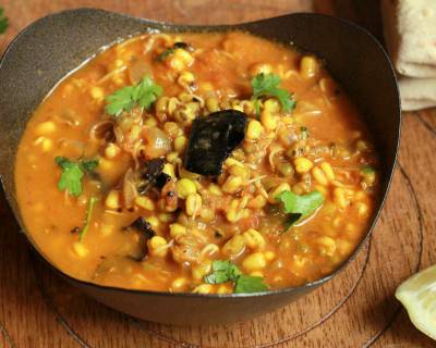 Sprouted Moong Dal Recipe - Spicy Sprouted Lentil Curry