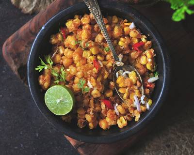 क्रिस्पी कॉर्न चाट रेसिपी - Crispy Corn Chaat Recipe