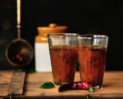 Hunase Saaru Recipe - Mysore Style Spicy Tamarind Rasam