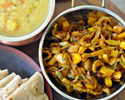 बिहारी करेला और आलू की सब्ज़ी रेसिपी - Bihari Karela and Aloo Ki Subzi (Recipe In Hindi)