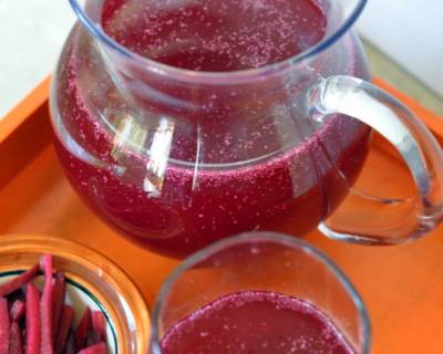 Kanji Recipe - Probiotic Drink Made From Carrots & Beetroot