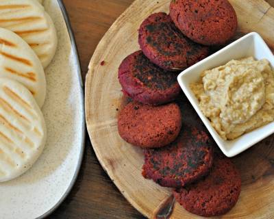 Beetroot Falafel With Pita Bread Recipe