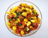 Tangy Corn Tamatar Bharta Recipe