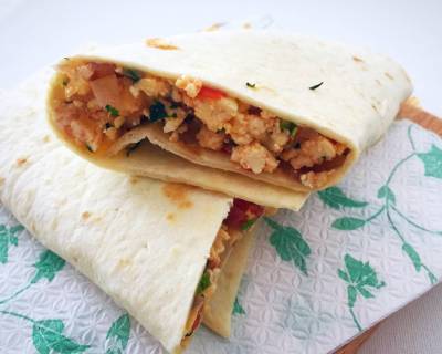 Paneer Bhurji Wraps Recipe 