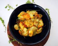 Roasted Coriander Potatoes With Thyme Recipe