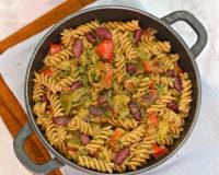 One Pot Vegetable Pasta With Beans Recipe