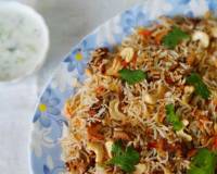 Raw Jackfruit Biryani Recipe - Kathal Biryani 