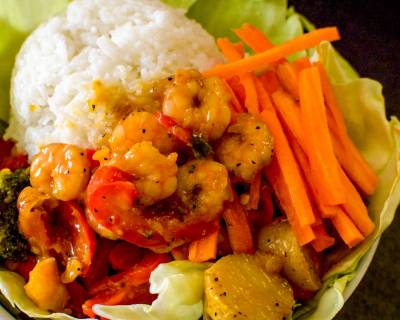 Asian Shrimp And Veggie Bowl Recipe