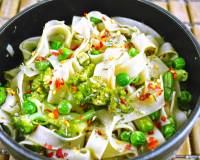 Asian Style Rice Noodle Salad Recipe With Vegetables Recipe