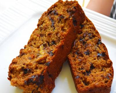 Banana Bread With Chocolate Chips And Walnut Recipe