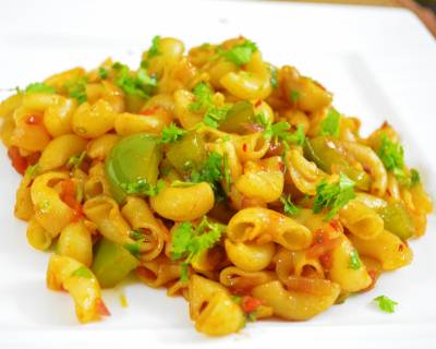 Chilli Capsicum Macaroni Recipe