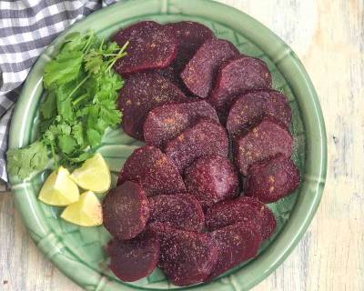 चकुंदर सलाद रेसिपी - Simple Steamed Indian Beet Salad Recipe