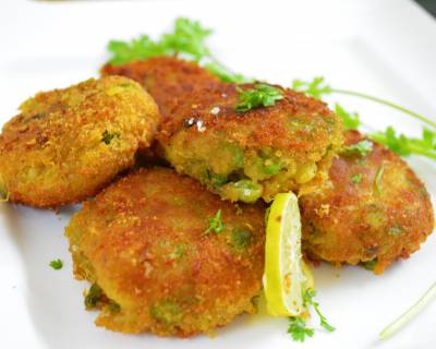 Sweet Potato & Peas Cutlet Recipe