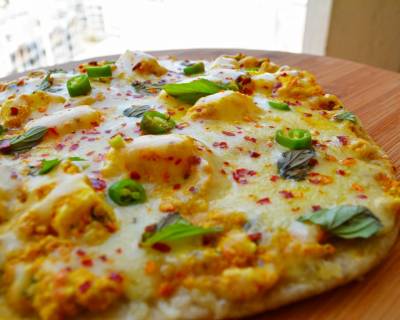 Tandoori Paneer Tikka Skillet Pizza Recipe