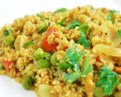 Spicy Broken Wheat Khichdi With Vegetables Recipe
