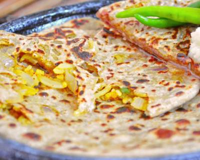 Spicy Rice Stuffed Paratha Recipe