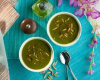 पालक ककड़ी सूप रेसिपी - Chilled Spinach And Cucumber Soup Recipe