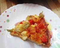 Tandoori Paneer Mushroom Veggie Pizza Recipe
