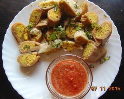 Dal Fara Recipe (Indian Stuffed Lentil Dumplings)