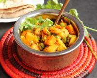 No Onion And No Garlic Aloo Gajar Matar Ki Sabzi Recipe