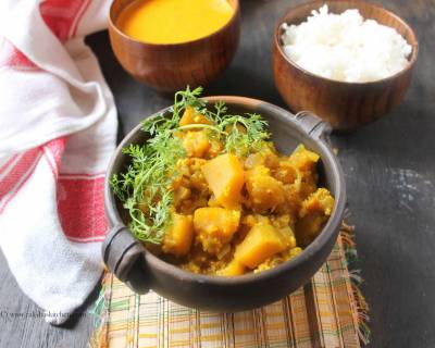 गोअन कद्दू की सब्ज़ी रेसिपी - Goan Pumpkin Sabzi (Recipe In Hindi)