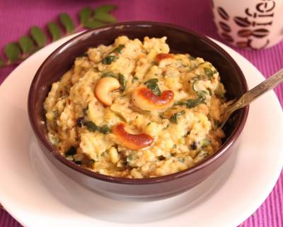 Oats And Spinach Pongal Recipe