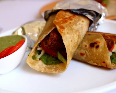 Spicy Vegan Falafel Wrap Recipe