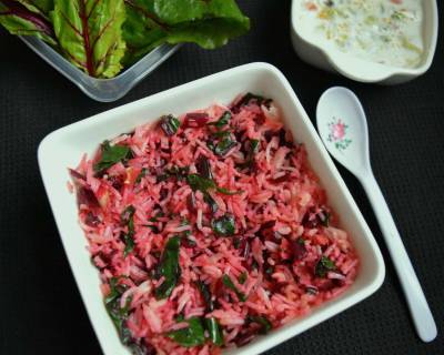 Beetroot Greens Rice Recipe