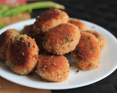 Healthy Vegetable Poha Cutlet Recipe -Vegetable Beaten Rice Patty