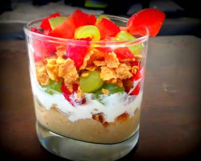 Oats Yogurt Parfait With Fruits Recipe