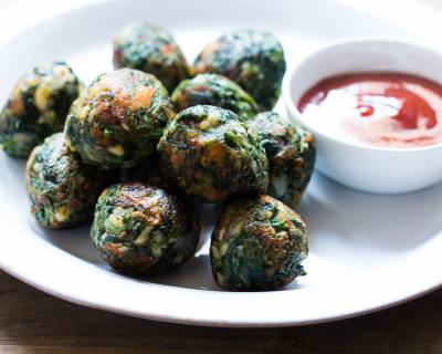 Garlic Spinach Balls Recipe