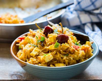 Tofu Masala Rice Recipe (Tofu Pulao)