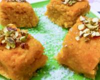 No Bake Rice Mawa Cake Recipe