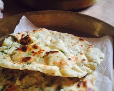 Garlic Naan Without Yeast Recipe